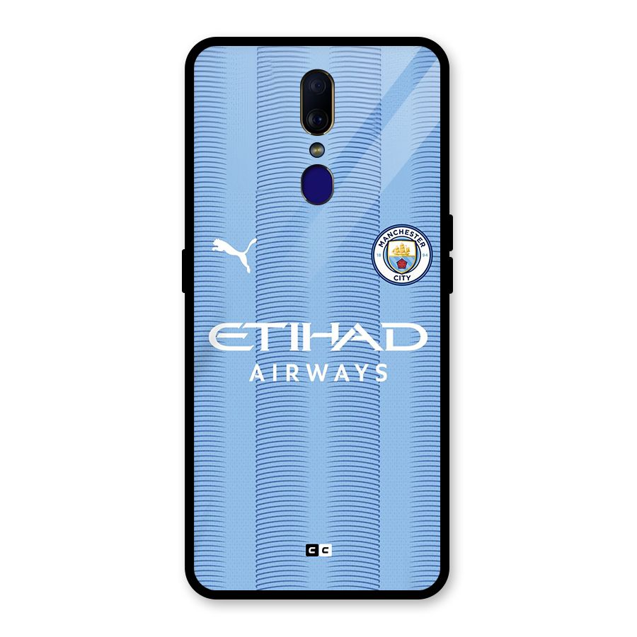 Manchester Etihad Jersey Glass Back Case for Oppo F11