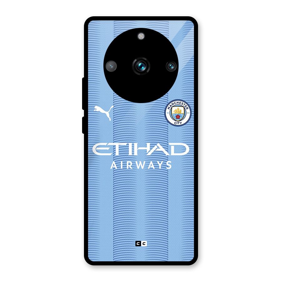 Manchester Etihad Jersey Glass Back Case for Realme 11 Pro Plus