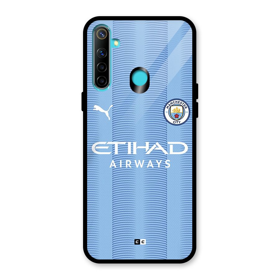 Manchester Etihad Jersey Glass Back Case for Realme 5i
