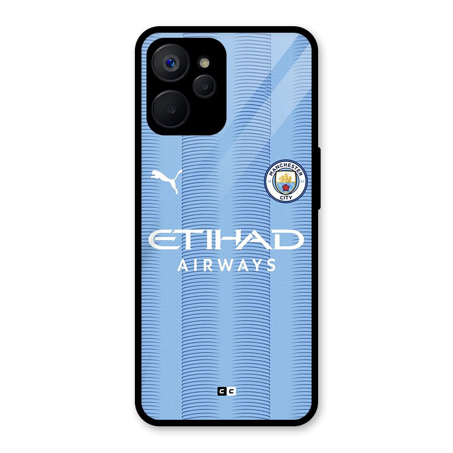 Manchester Etihad Jersey Glass Back Case for Realme 9i 5G