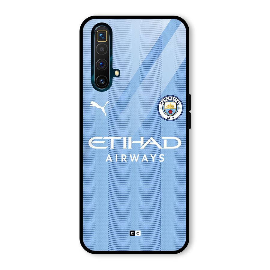 Manchester Etihad Jersey Glass Back Case for Realme X3