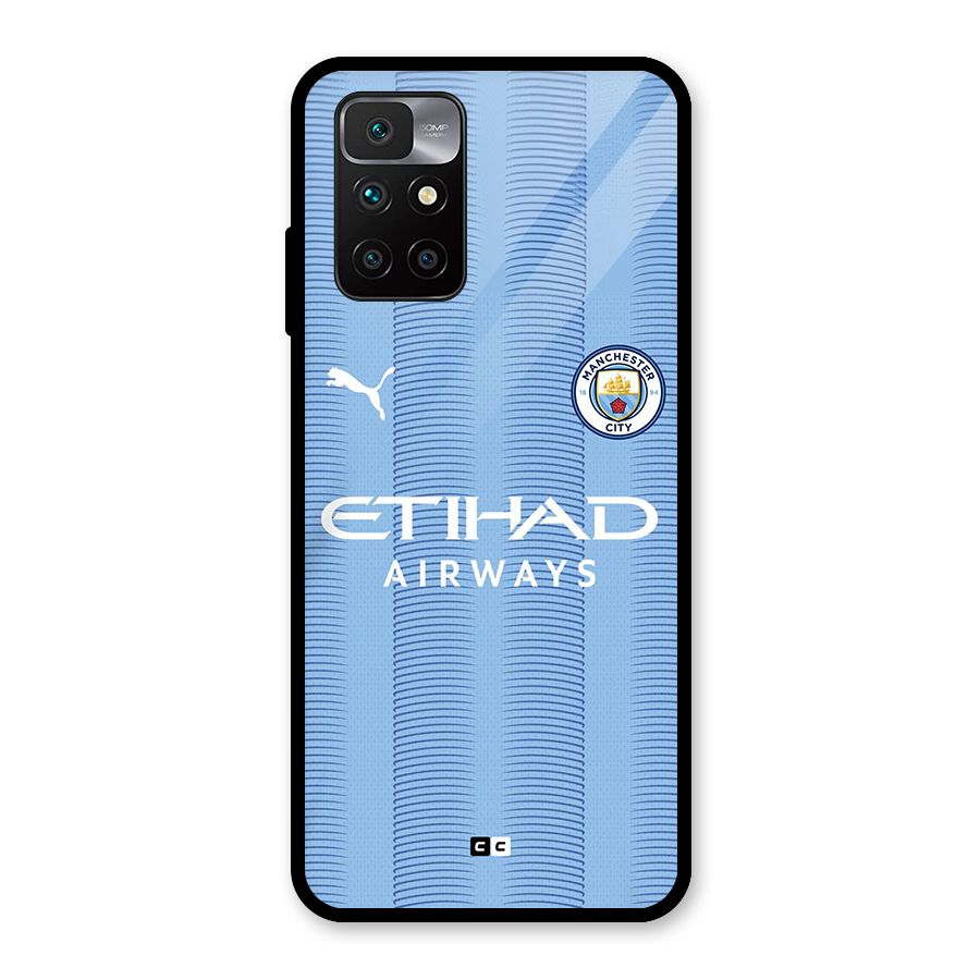 Manchester Etihad Jersey Glass Back Case for Redmi 10 Prime