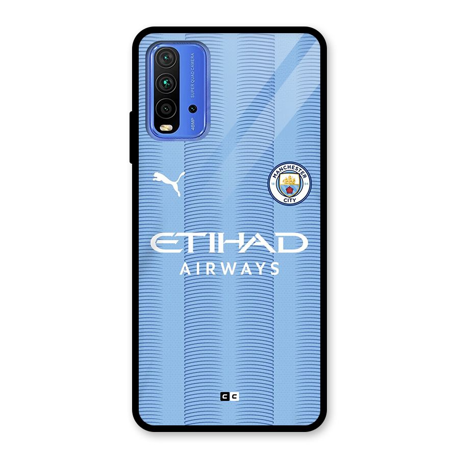 Manchester Etihad Jersey Glass Back Case for Redmi 9 Power