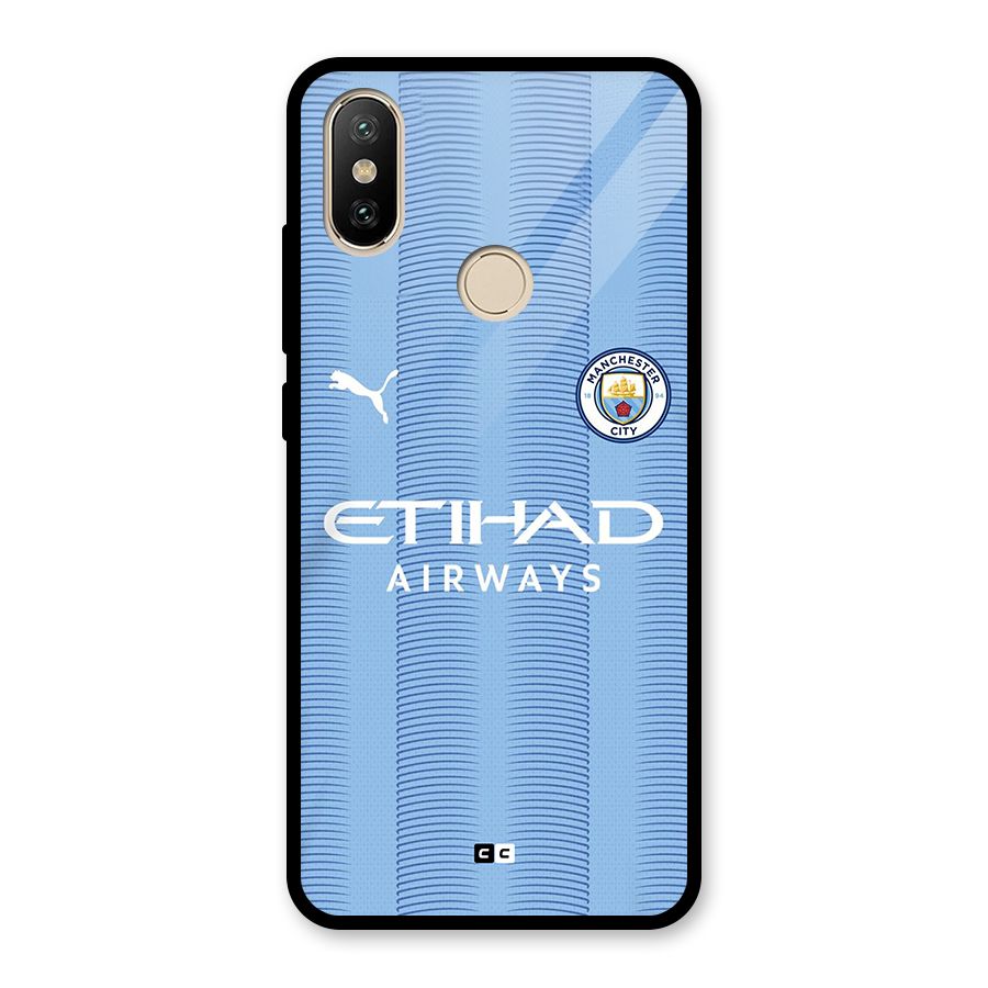 Manchester Etihad Jersey Glass Back Case for Redmi A1