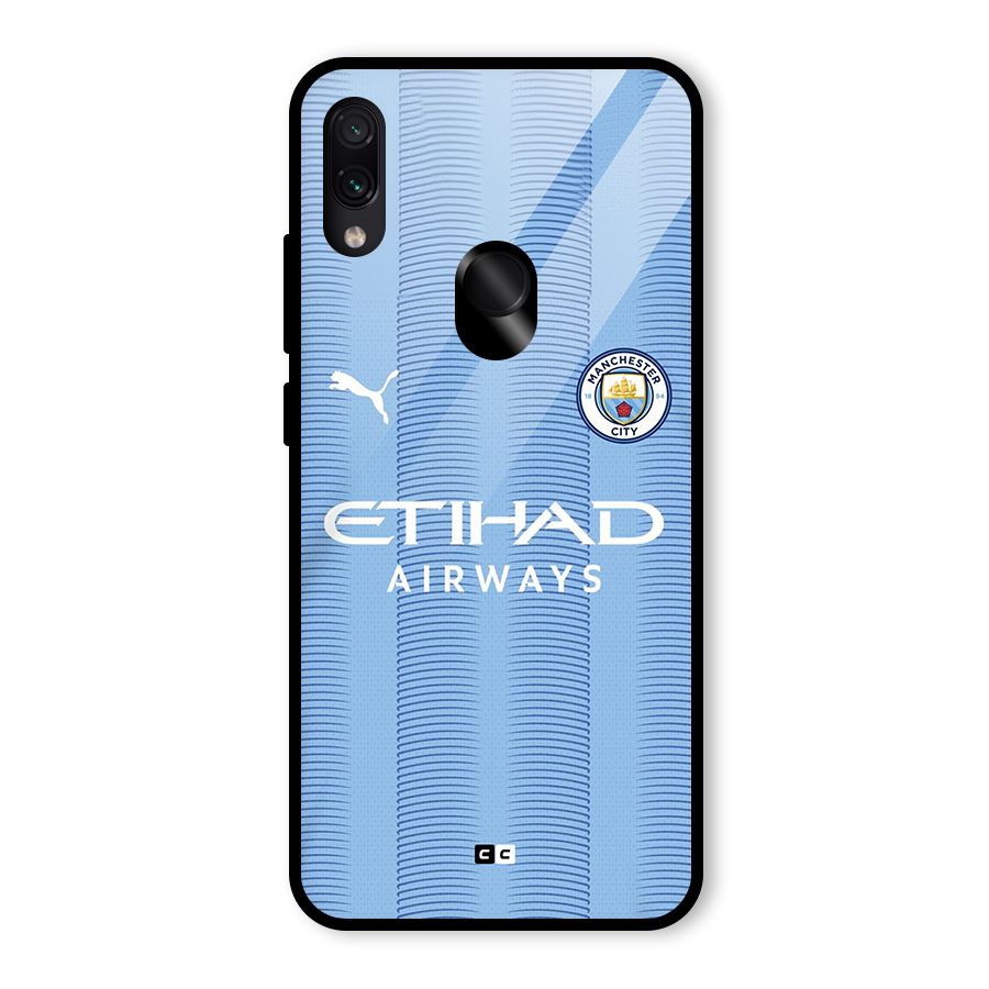 Manchester Etihad Jersey Glass Back Case for Redmi Note 7 Pro