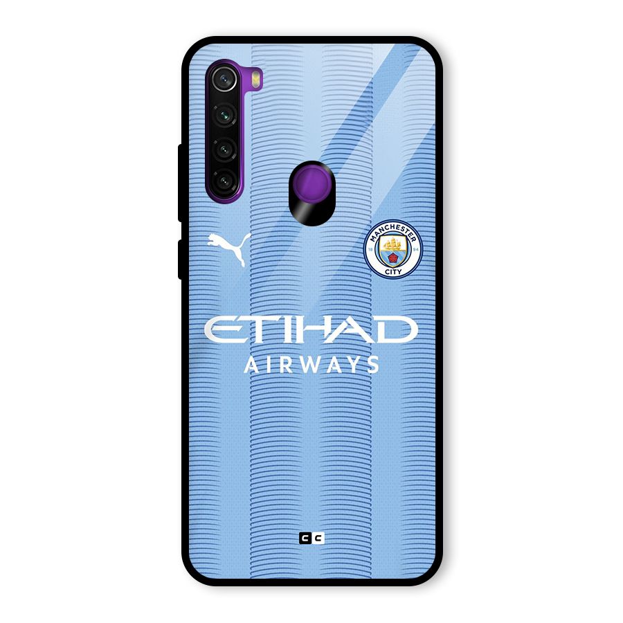 Manchester Etihad Jersey Glass Back Case for Redmi Note 8