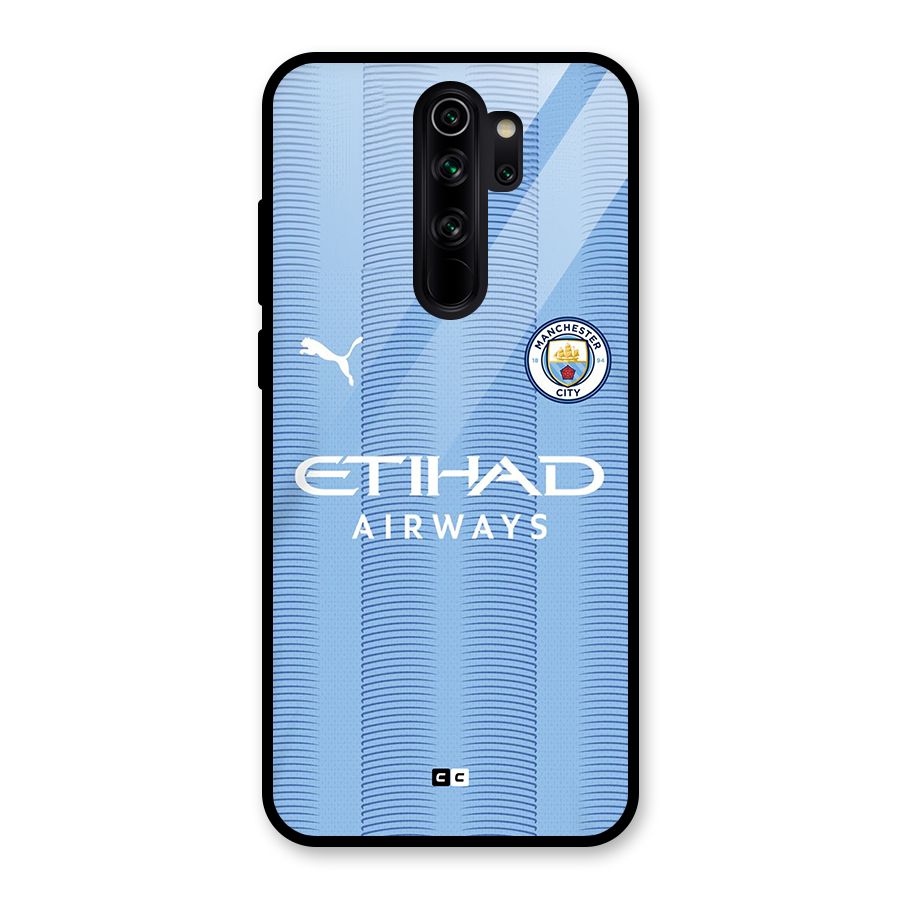 Manchester Etihad Jersey Glass Back Case for Redmi Note 8 Pro