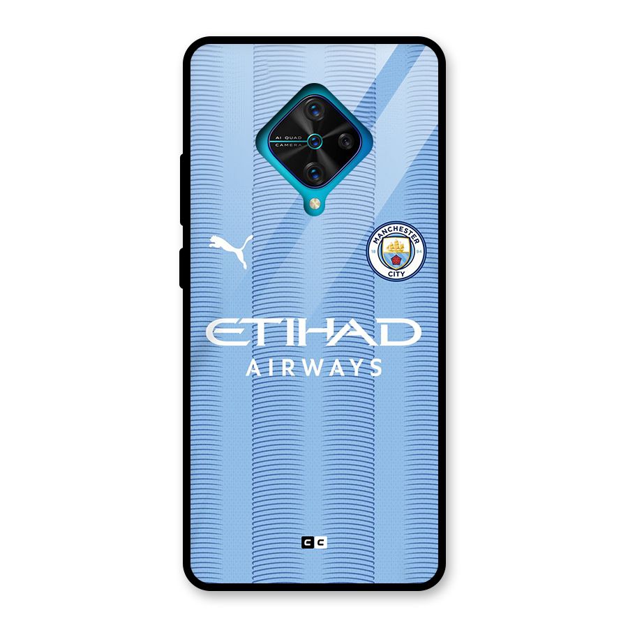 Manchester Etihad Jersey Glass Back Case for Vivo S1 Pro