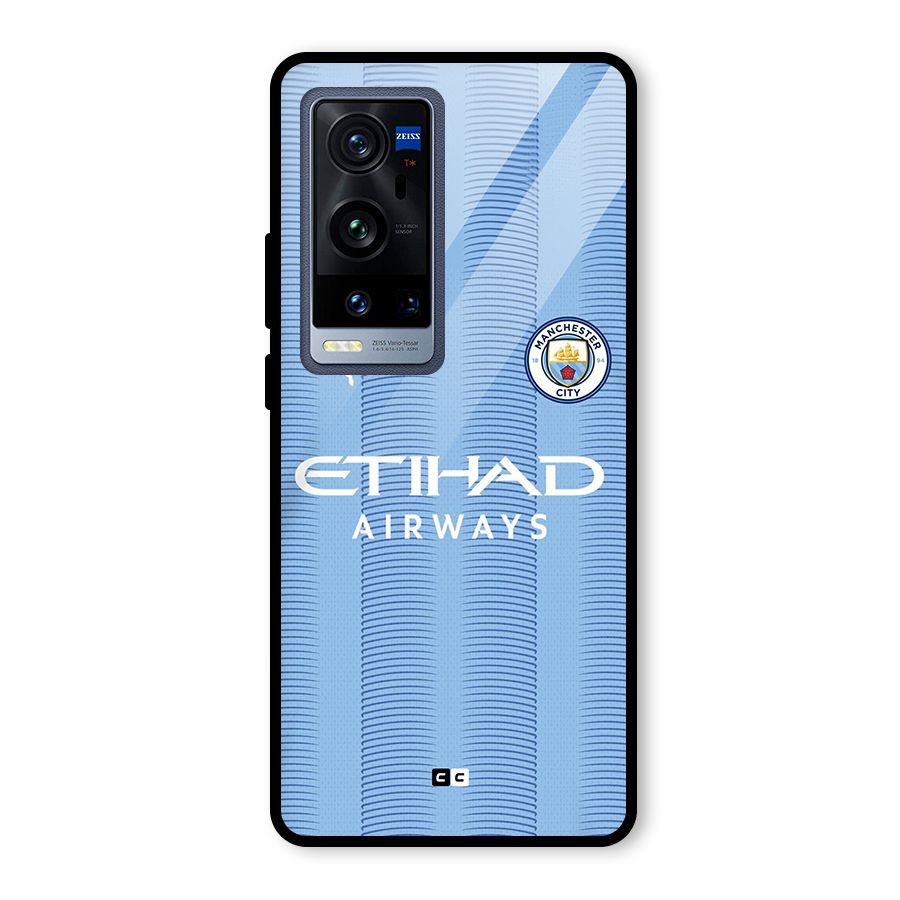 Manchester Etihad Jersey Glass Back Case for Vivo X60 Pro Plus