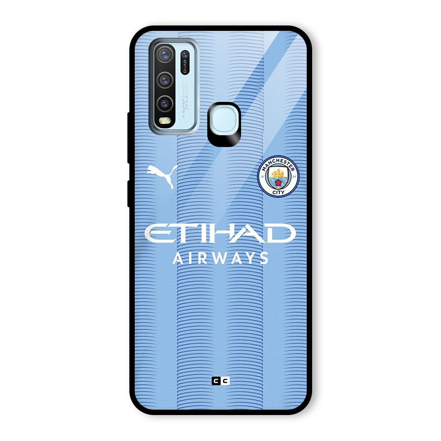 Manchester Etihad Jersey Glass Back Case for Vivo Y50