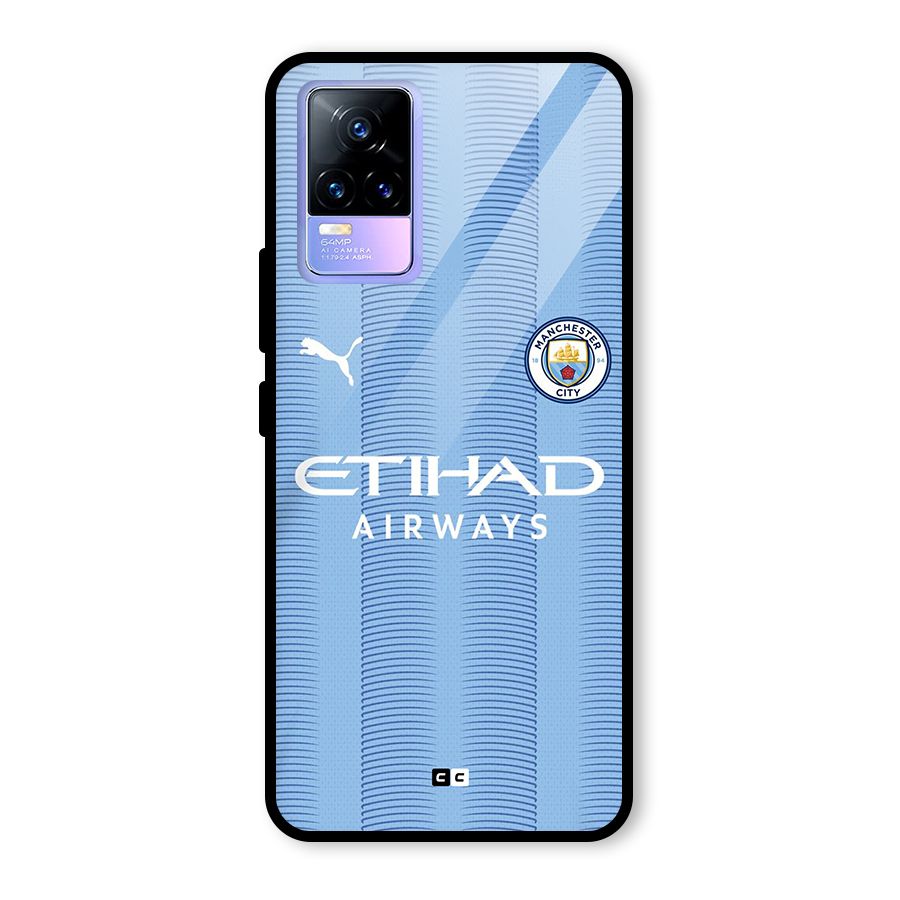 Manchester Etihad Jersey Glass Back Case for Vivo Y73