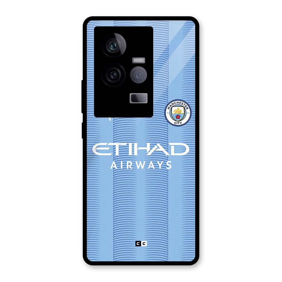 Manchester Etihad Jersey Glass Back Case for Vivo iQOO 11 5G