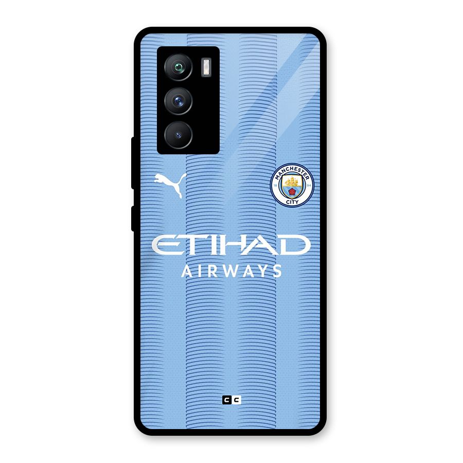 Manchester Etihad Jersey Glass Back Case for Vivo iQOO 9 SE