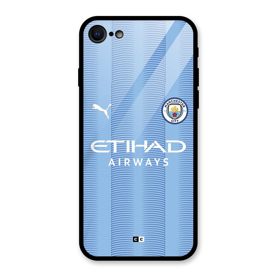 Manchester Etihad Jersey Glass Back Case for iPhone 7
