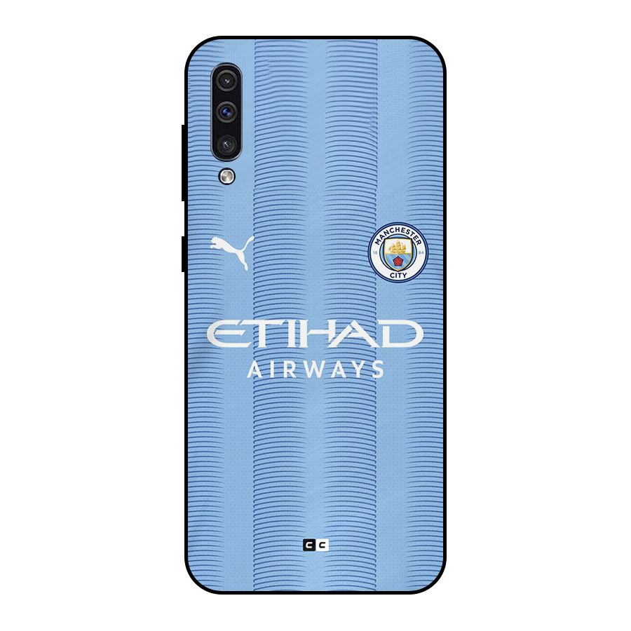 Manchester Etihad Jersey Metal Back Case for Galaxy A30s
