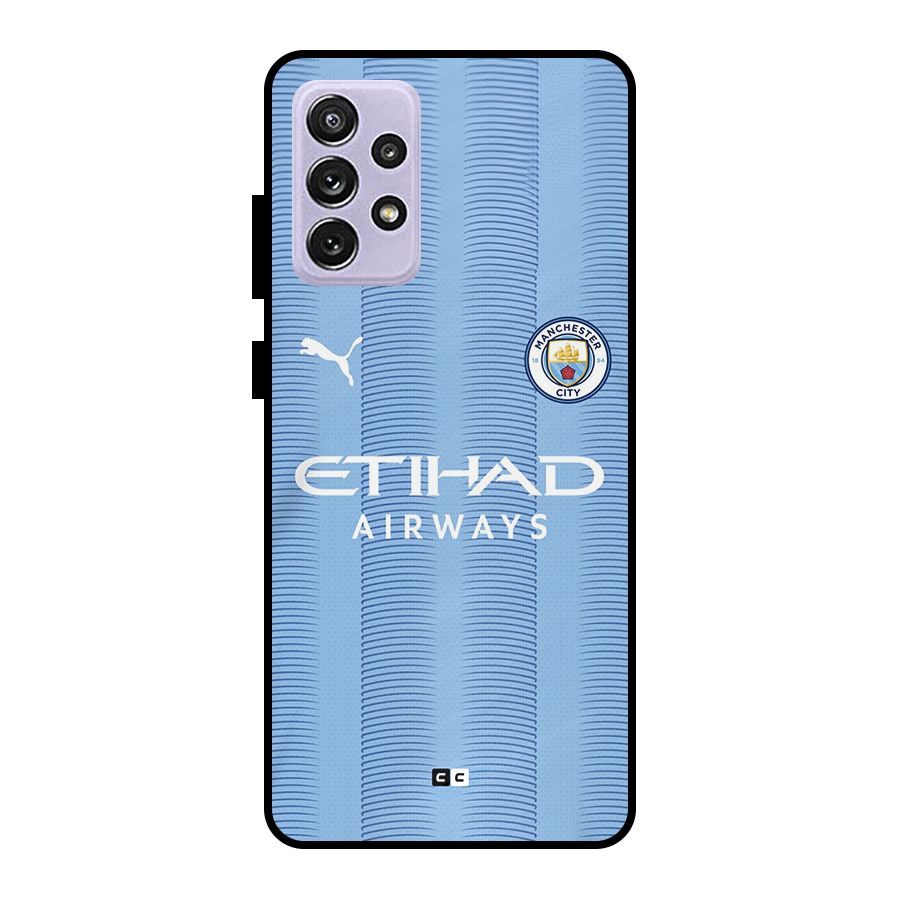Manchester Etihad Jersey Metal Back Case for Galaxy A72