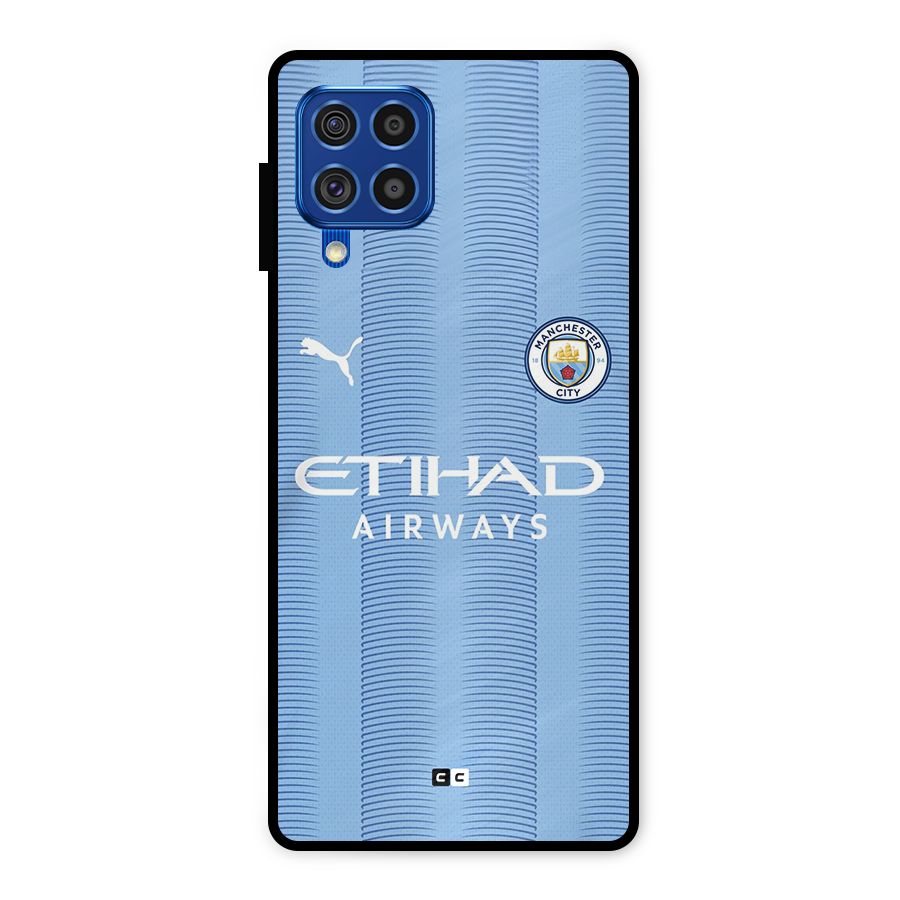 Manchester Etihad Jersey Metal Back Case for Galaxy F62