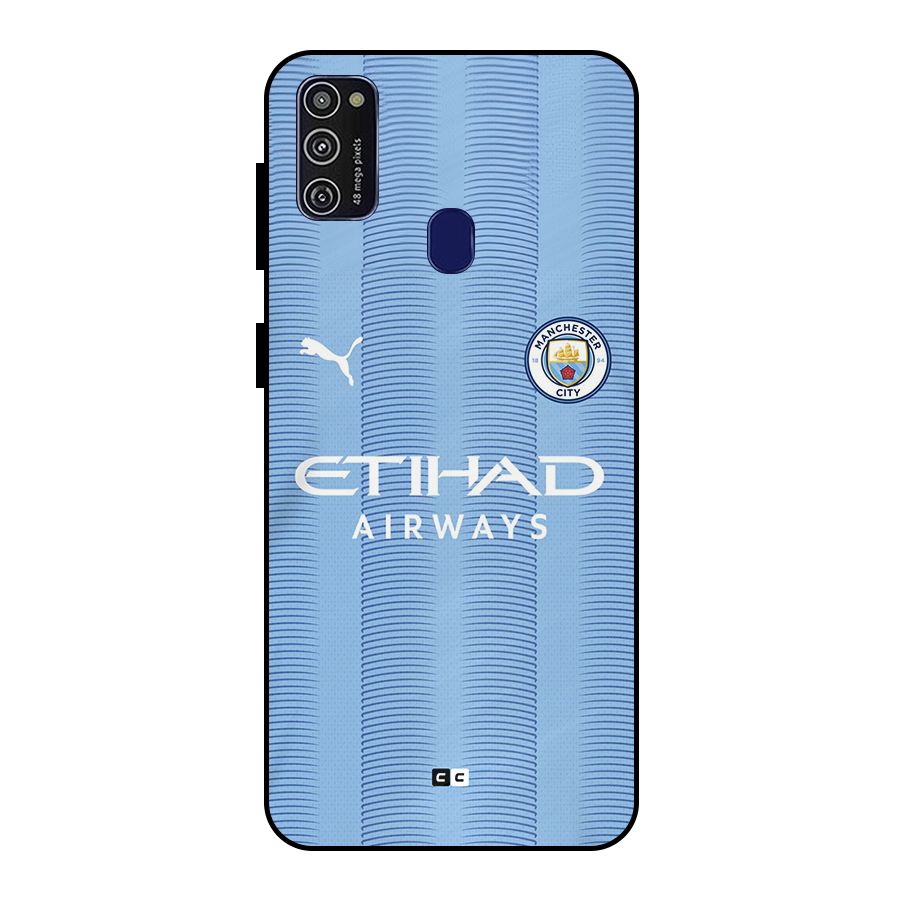 Manchester Etihad Jersey Metal Back Case for Galaxy M30s