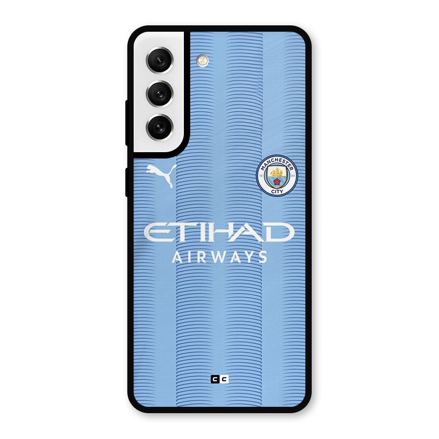 Manchester Etihad Jersey Metal Back Case for Galaxy S21 FE 5G