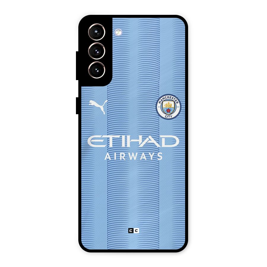 Manchester Etihad Jersey Metal Back Case for Galaxy S21 Plus