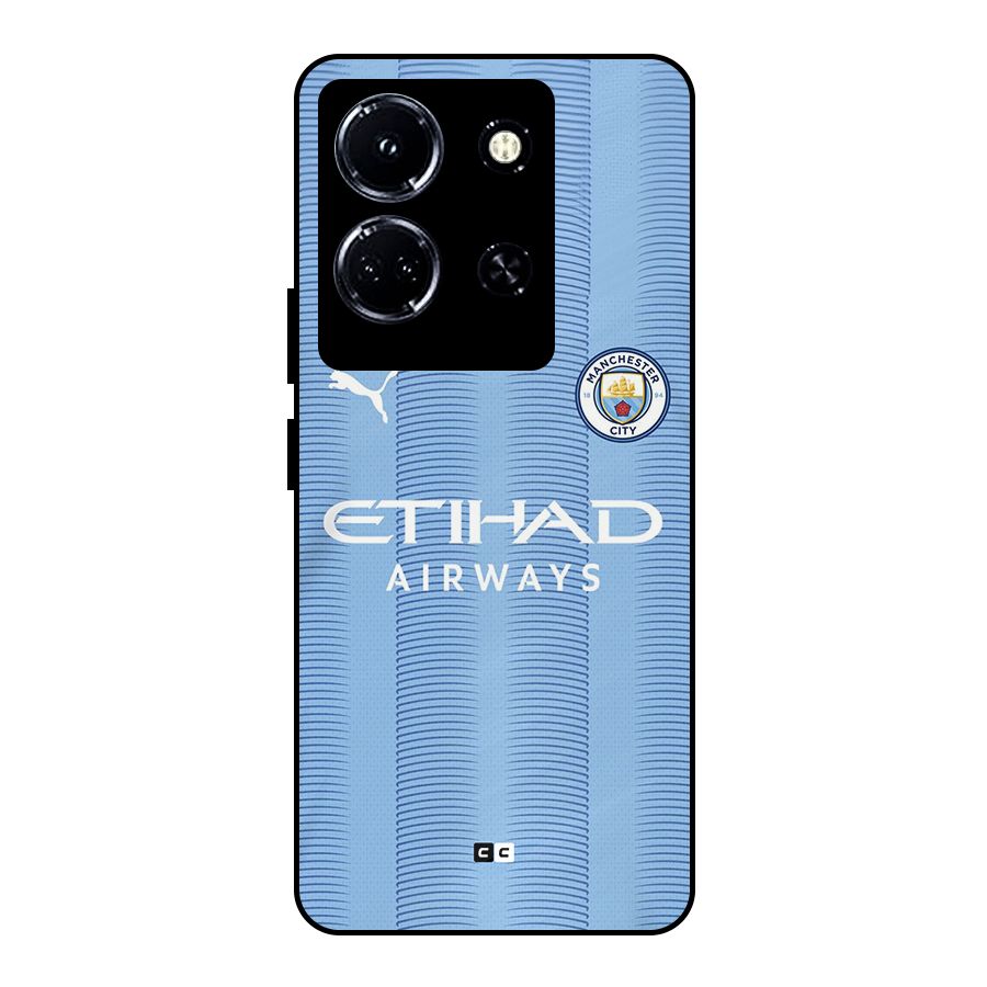 Manchester Etihad Jersey Metal Back Case for Infinix Note 30 5G