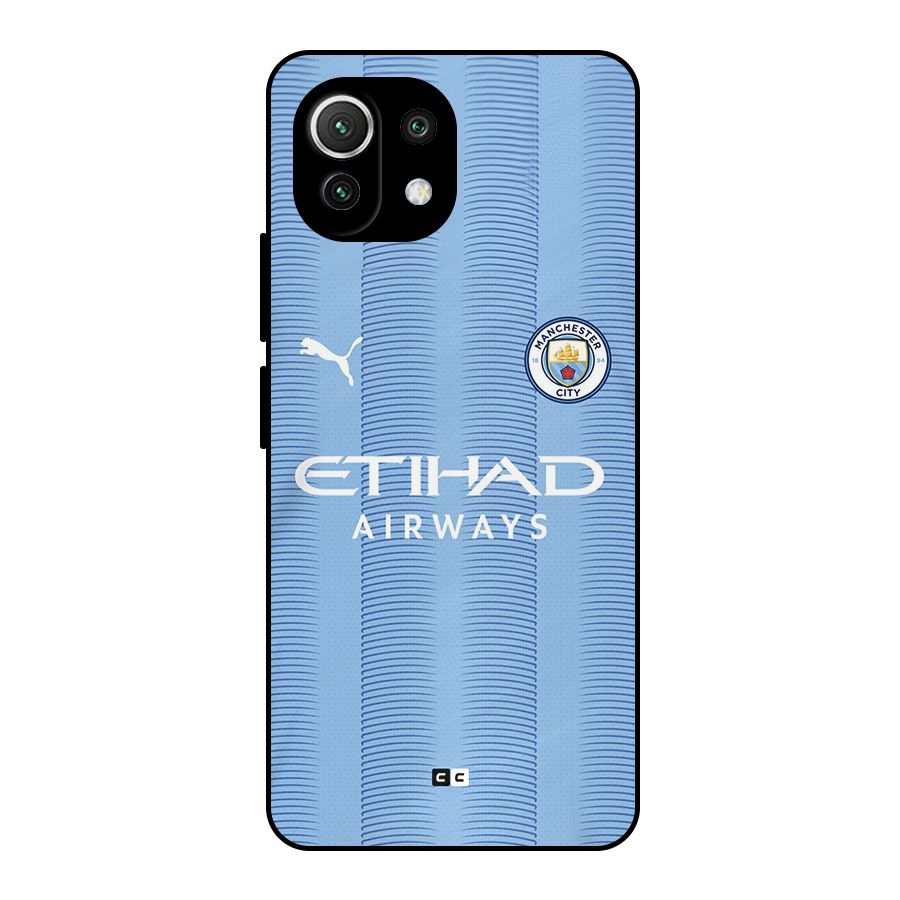 Manchester Etihad Jersey Metal Back Case for Mi 11 Lite NE 5G