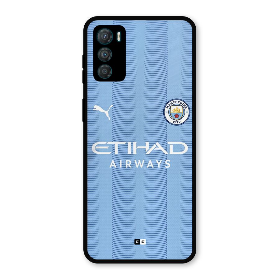 Manchester Etihad Jersey Metal Back Case for Moto G42