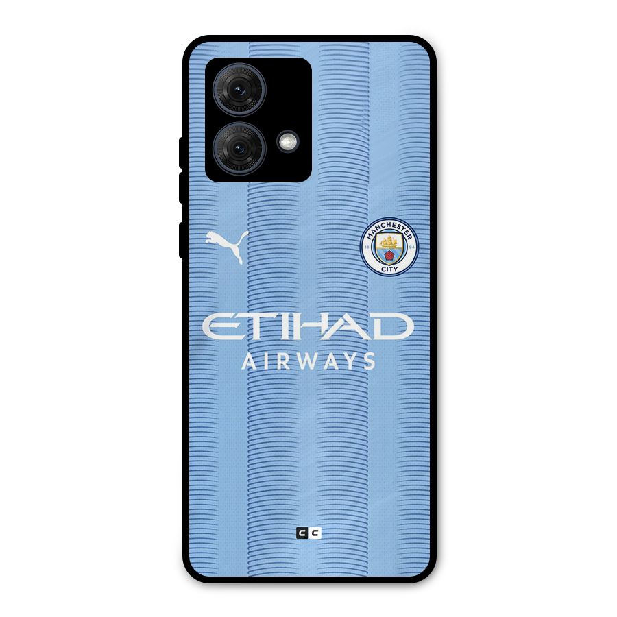 Manchester Etihad Jersey Metal Back Case for Moto G84