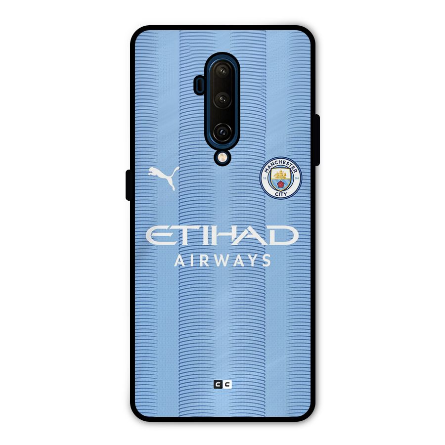 Manchester Etihad Jersey Metal Back Case for OnePlus 7T Pro