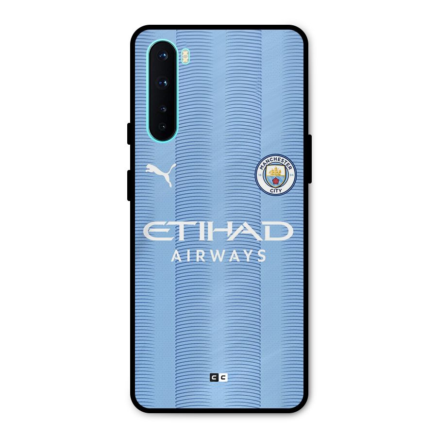 Manchester Etihad Jersey Metal Back Case for OnePlus Nord