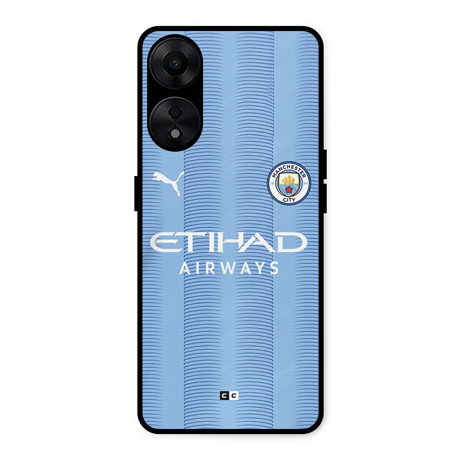 Manchester Etihad Jersey Metal Back Case for Oppo A78 5G