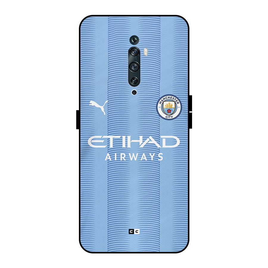 Manchester Etihad Jersey Metal Back Case for Oppo Reno2 Z