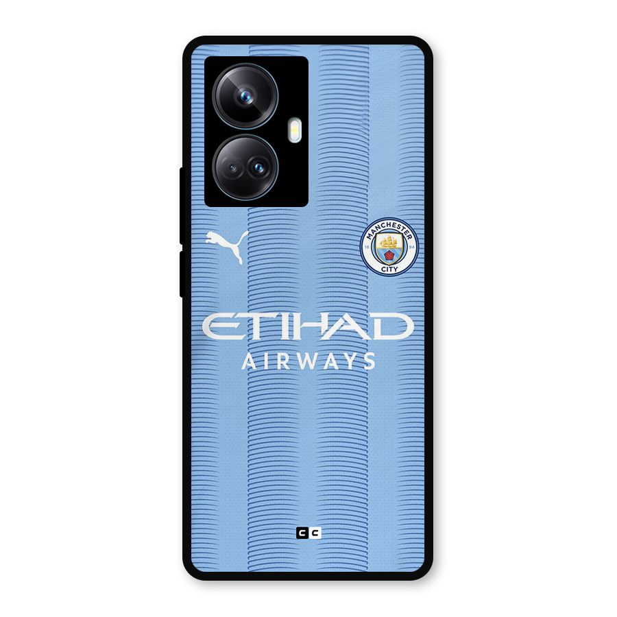 Manchester Etihad Jersey Metal Back Case for Realme 10 Pro Plus