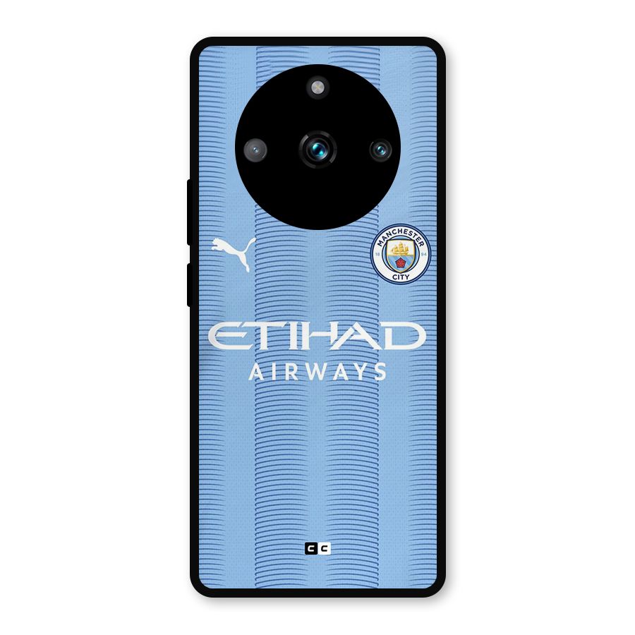 Manchester Etihad Jersey Metal Back Case for Realme 11 Pro Plus