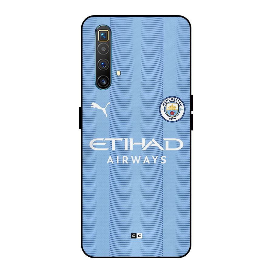 Manchester Etihad Jersey Metal Back Case for Realme X3 SuperZoom