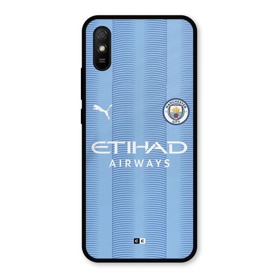 Manchester Etihad Jersey Metal Back Case for Redmi 9a