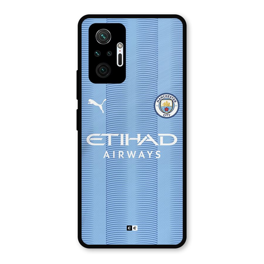 Manchester Etihad Jersey Metal Back Case for Redmi Note 10 Pro