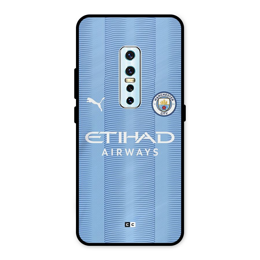 Manchester Etihad Jersey Metal Back Case for Vivo V17 Pro