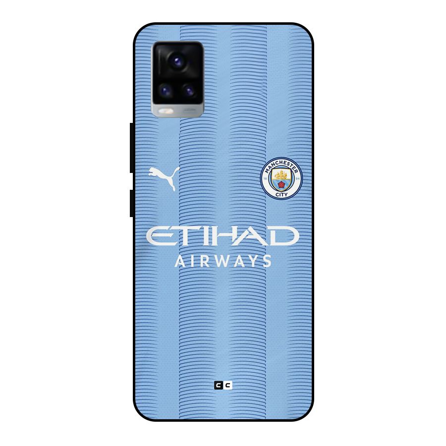Manchester Etihad Jersey Metal Back Case for Vivo V20