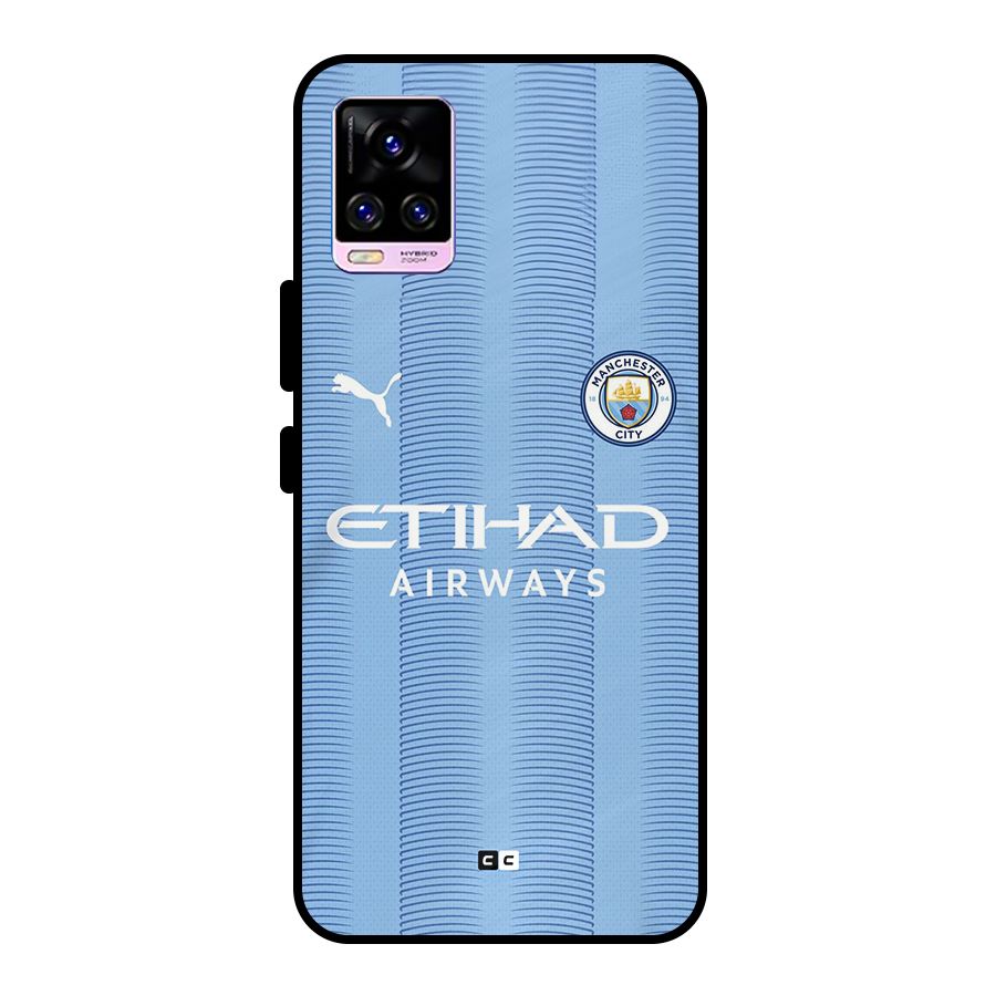 Manchester Etihad Jersey Metal Back Case for Vivo V20 Pro