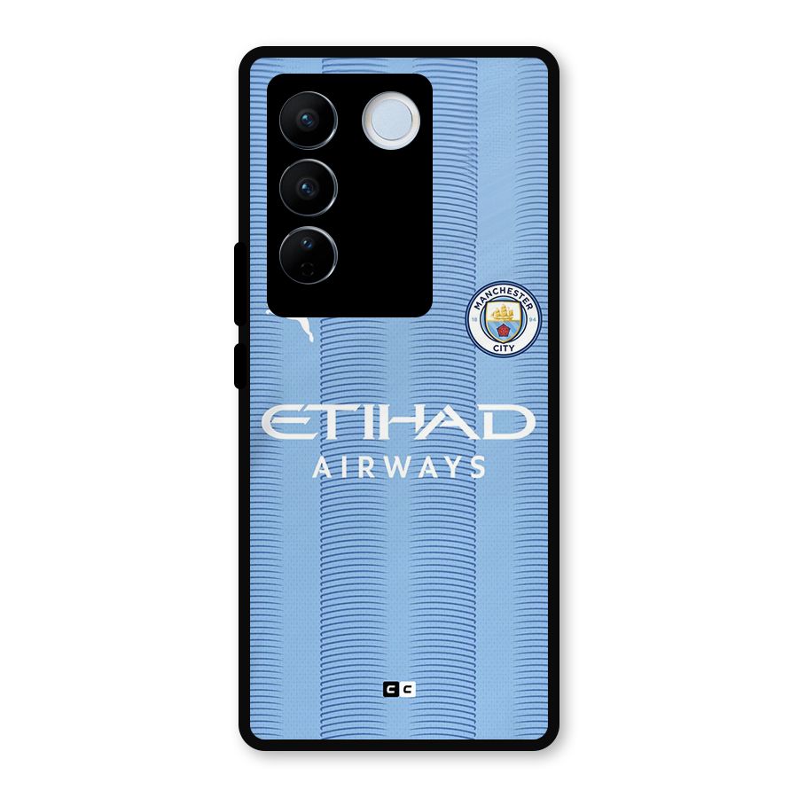 Manchester Etihad Jersey Metal Back Case for Vivo V27