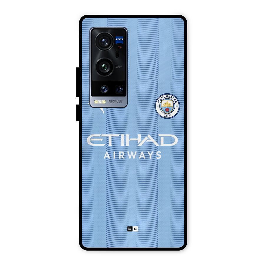 Manchester Etihad Jersey Metal Back Case for Vivo X60 Pro Plus