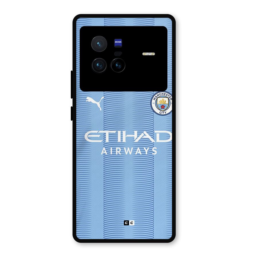 Manchester Etihad Jersey Metal Back Case for Vivo X80