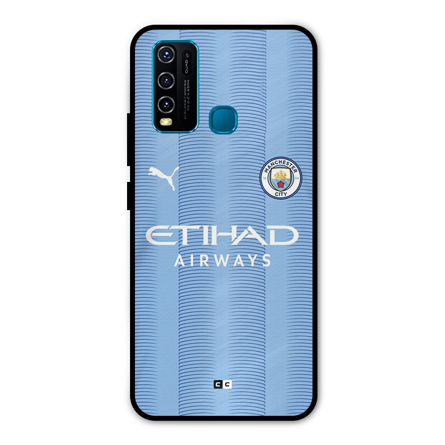 Manchester Etihad Jersey Metal Back Case for Vivo Y30