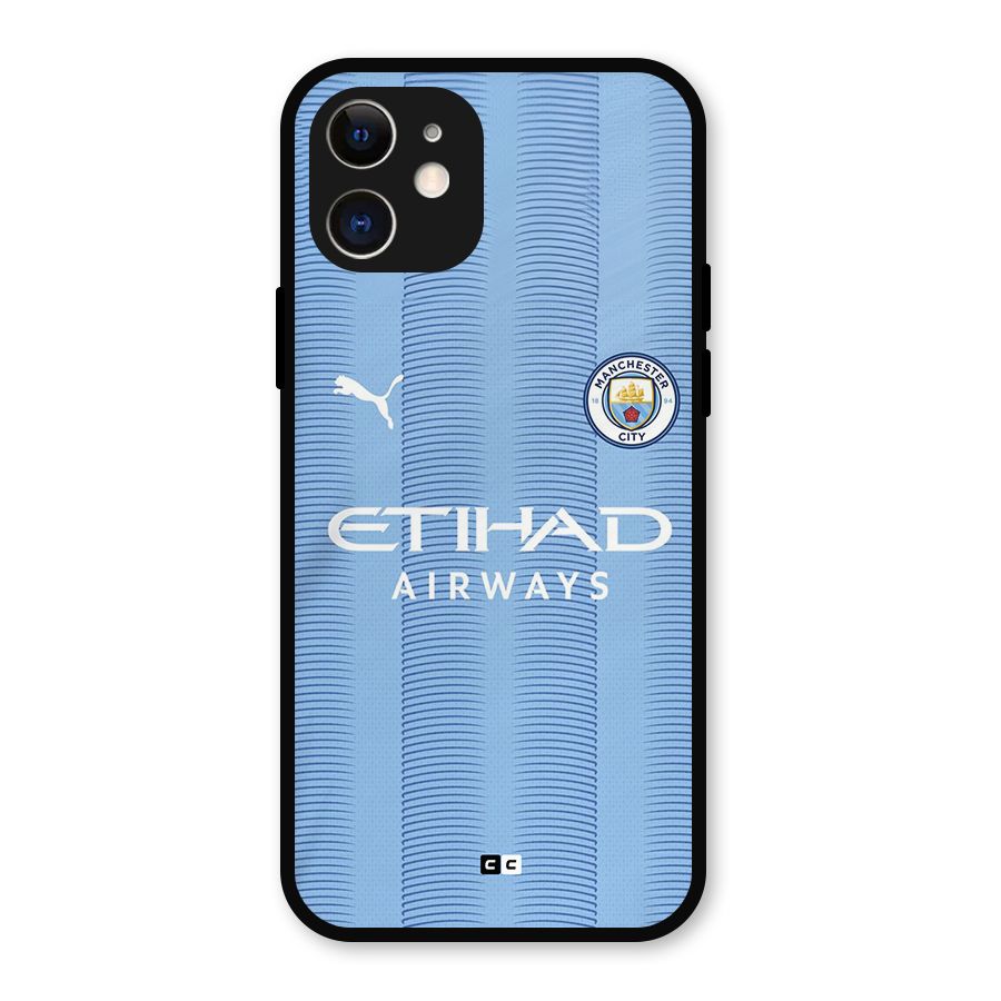 Manchester Etihad Jersey Metal Back Case for iPhone 12