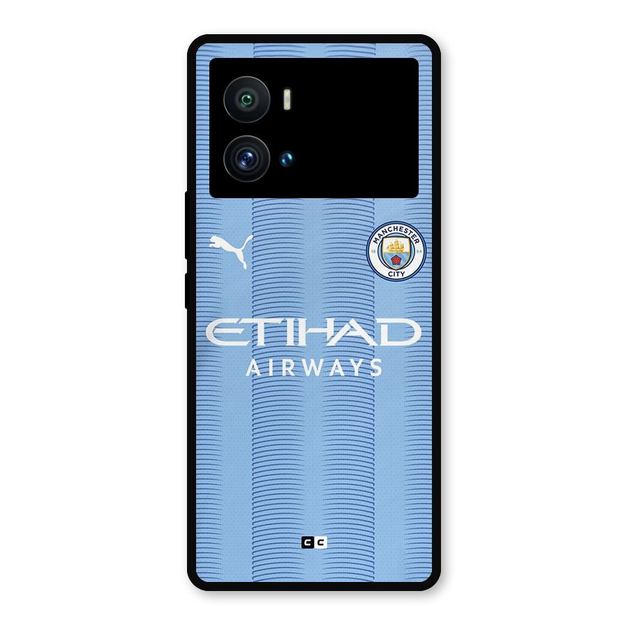 Manchester Etihad Jersey Metal Back Case for iQOO 9 Pro