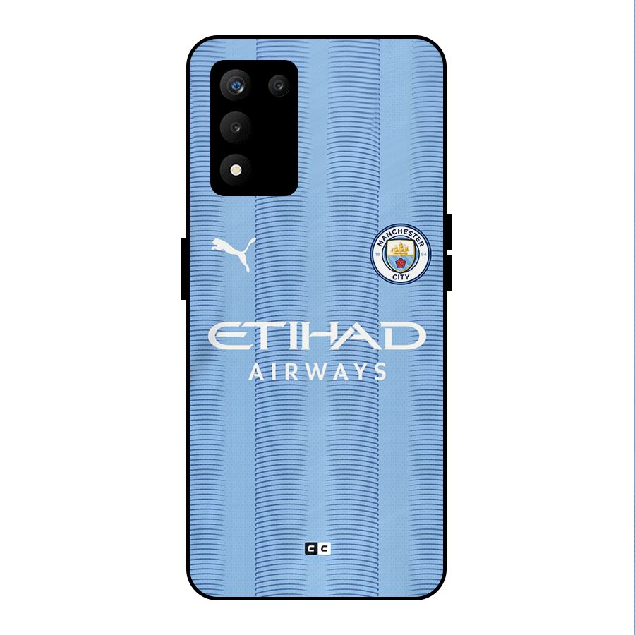 Manchester Etihad Jersey Metal Back Case for realme 9 5G SE
