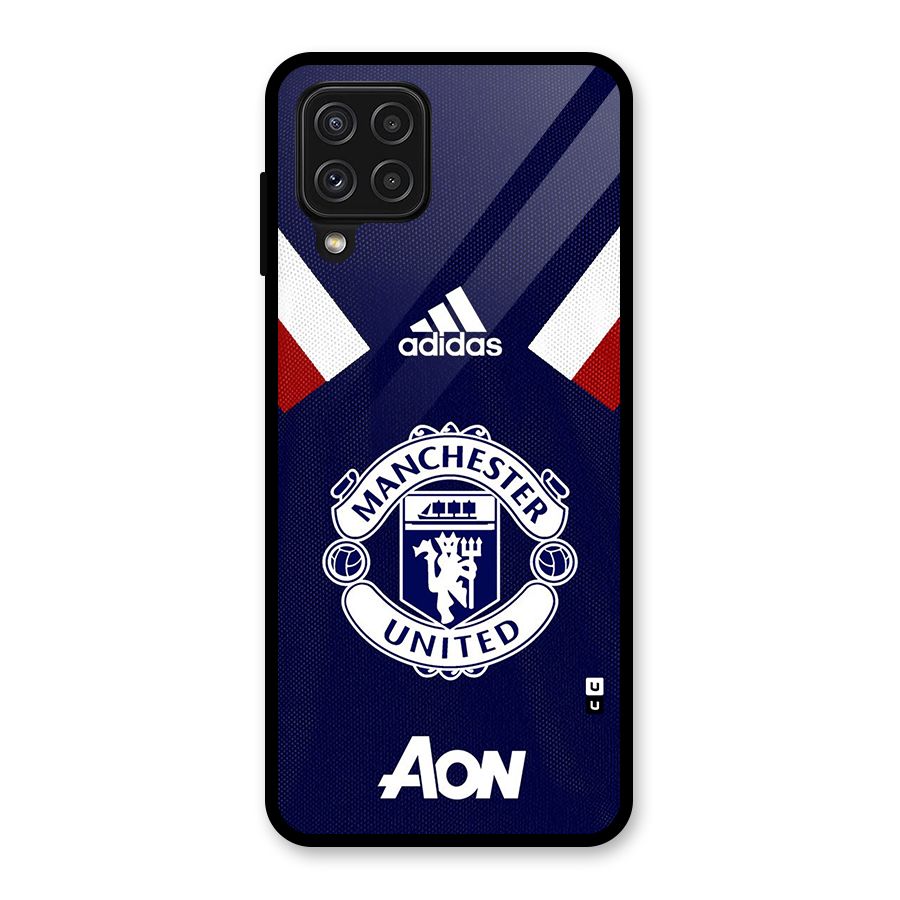Manchester Jersy Glass Back Case for Galaxy A22 4G
