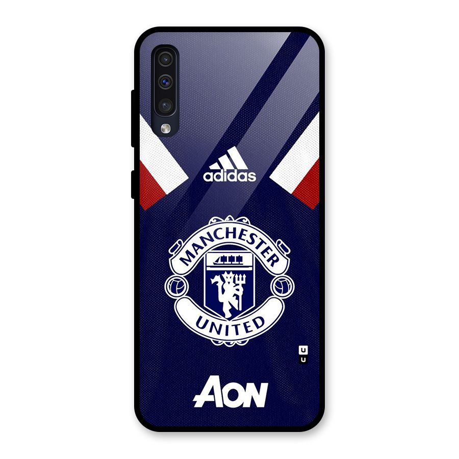 Manchester Jersy Glass Back Case for Galaxy A50