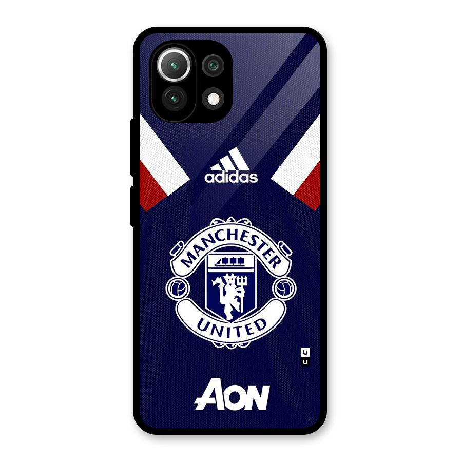 Manchester Jersy Glass Back Case for Mi 11 Lite
